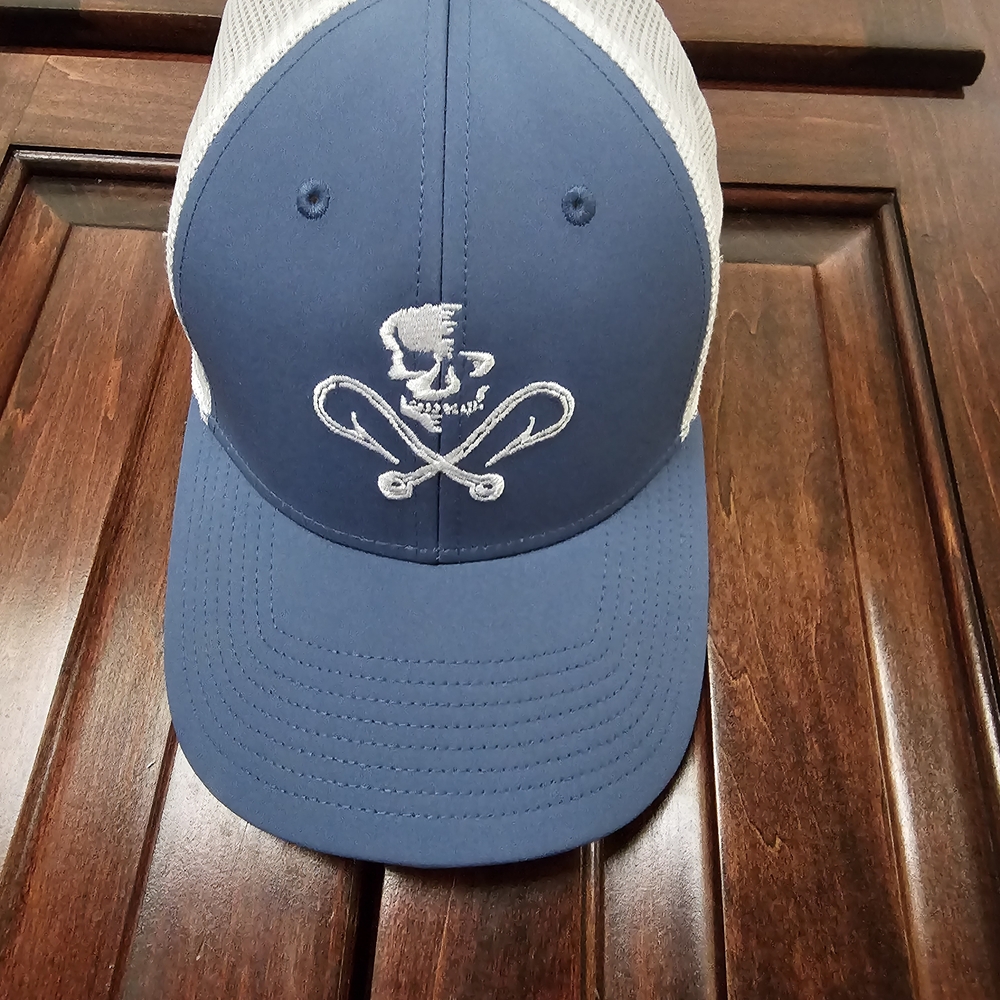 Salt Life Blue and White Mesh Hat